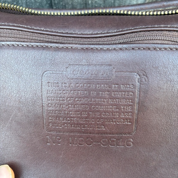 Vintage Coach Slim Duffle Mahogany - Picture 11 of 12